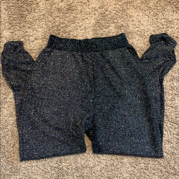 KappAhl black sparkly stretch ankle pants NWT - Picture 4 of 8